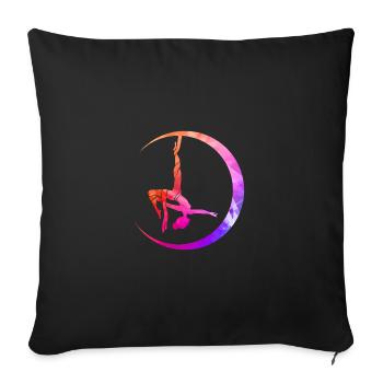 Retro Graphic Gymnast Gymnastics Acrobat Acrobatic - Sofakissenbezug 45 x 45 cm - Schwarz - Vorne