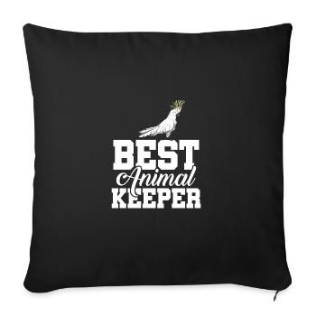 Best Animal Keeper Graphic Animal Lover Zoo Keeper - Sofakissenbezug 45 x 45 cm - Schwarz - Vorne