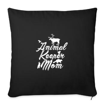 Animal Keeper Mom Zoo Keeper Animal Lover Zoologis - Sofakissenbezug 45 x 45 cm - Schwarz - Vorne