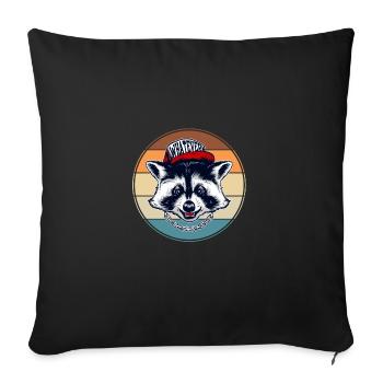 Retro Graphic Animal Keeper Zoo Keeper Animal Love - Sofakissenbezug 45 x 45 cm - Schwarz - Vorne