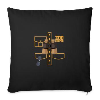 Costume Graphic Animal Keeper Zoo Keeper Animal Lo - Sofakissenbezug 45 x 45 cm - Schwarz - Vorne