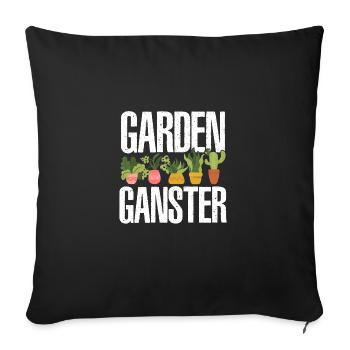 Garden Gangster Graphic Gardener Hogriculture Gard - Sofakissenbezug 45 x 45 cm - Schwarz - Vorne