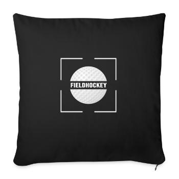 Field Hockey Hockey Legend Hockey Ball Hockey Sport - Sofa pillowcase 17,3'' x 17,3'' (45 x 45 cm) - black - Front