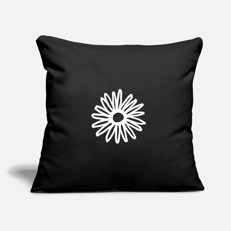 Fleur Housse de coussin décorative 45 x 45 cm