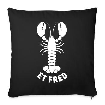 lobster, lobster, crustacean - Sofa pillowcase 17,3'' x 17,3'' (45 x 45 cm) - black - Front