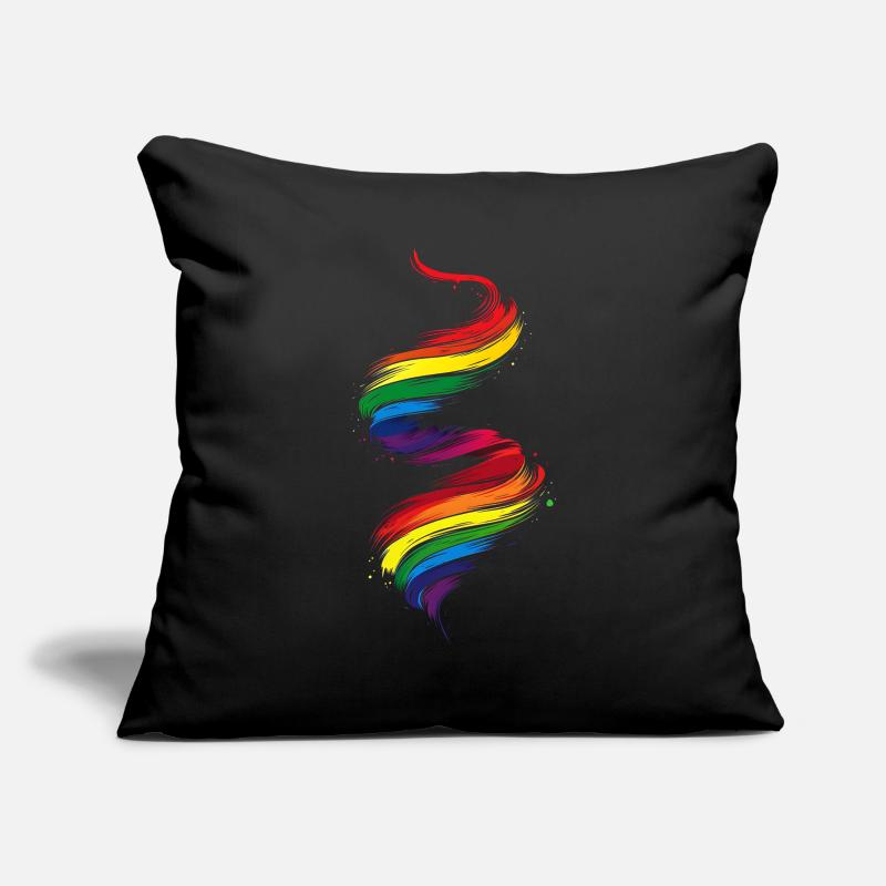 Abstraktes Regenbogen Pride Tornado Design - Lebendig Sofakissenbezug 45 x 45 cm