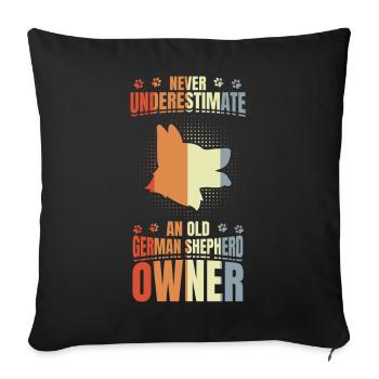 Berger Papy - Housse de coussin décorative 45 x 45 cm - noir - Devant