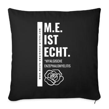 À MON AVIS, C’EST AUTHENTIQUE. - éd. blanche. 🤍 - Housse de coussin décorative 45 x 45 cm - noir - Devant