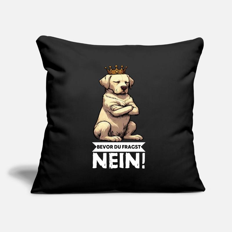 Before you ask: No Labrador Labrador owner Sofa pillowcase 17,3'' x 17,3'' (45 x 45 cm)