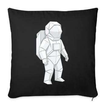 Astronaut Shirt für Weltraum Fans - Sofakissenbezug 45 x 45 cm - Schwarz - Vorne