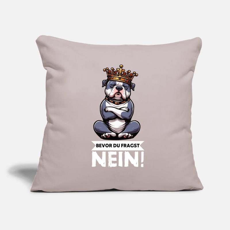 Avant que vous ne demandiez, pas de bully américain Bully Pit Housse de coussin décorative 45 x 45 cm