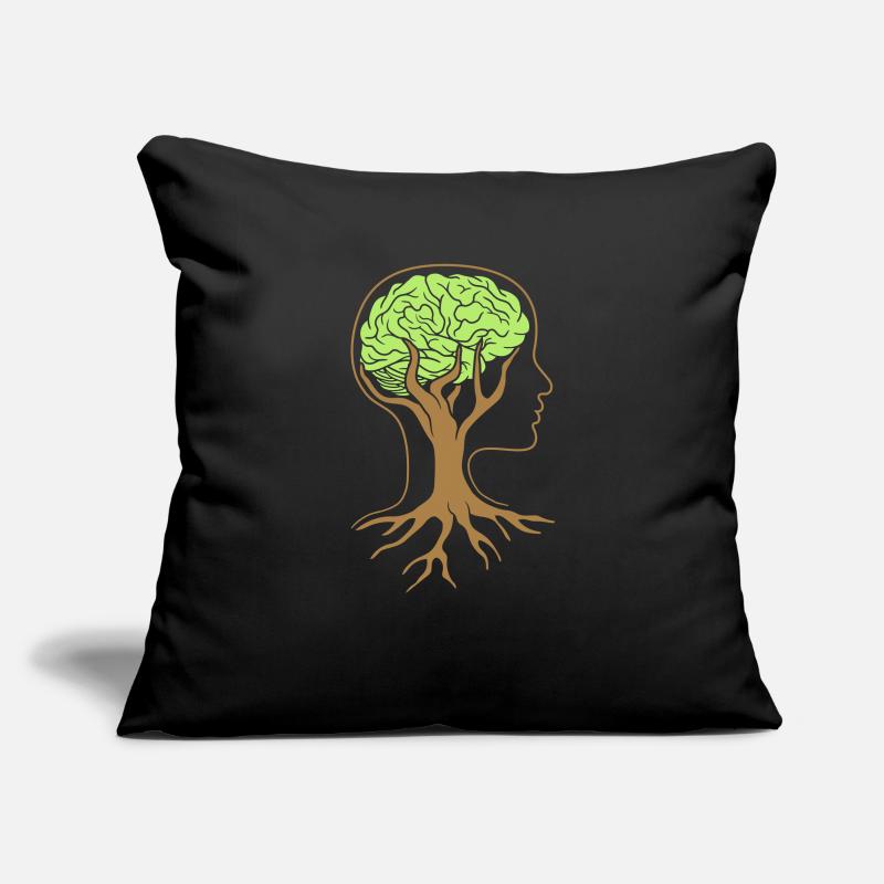 Tree brain design Sofa pillowcase 17,3'' x 17,3'' (45 x 45 cm)