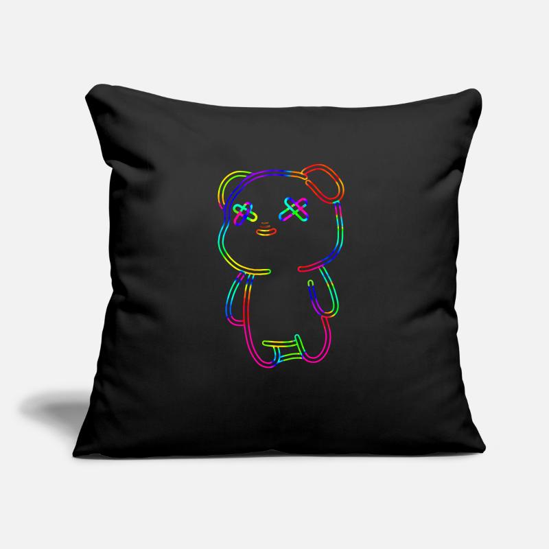 Techno Ours Housse de coussin décorative 45 x 45 cm