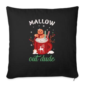 Cadeaux de Noël Noël - Housse de coussin décorative 45 x 45 cm - noir - Devant