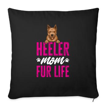 Australian Cattle Dog Red Blue Heeler - Sofakissenbezug 45 x 45 cm - Schwarz - Vorne