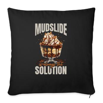 Mudslide Lover Cocktail Drink Food Lover Alcoholic - Sofa pillowcase 17,3'' x 17,3'' (45 x 45 cm) - black - Front