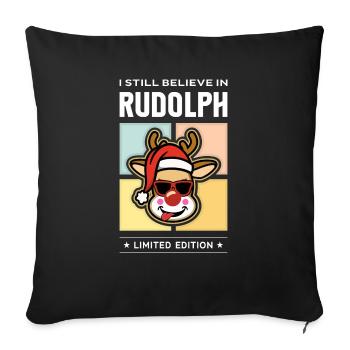 Rudolph - Sofa pillowcase 17,3'' x 17,3'' (45 x 45 cm) - black - Front