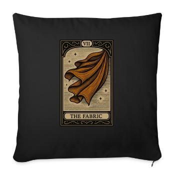 Tarot-Schneider des fließenden Stoffes - Sofakissenbezug 45 x 45 cm - Schwarz - Vorne