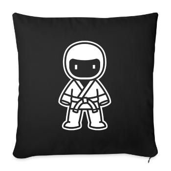 Jiu Jitsu - Sofa pillowcase 17,3'' x 17,3'' (45 x 45 cm) - black - Front