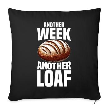 Sourdough Bread Bread Baking Sourdough Starter - Sofa pillowcase 17,3'' x 17,3'' (45 x 45 cm) - black - Front