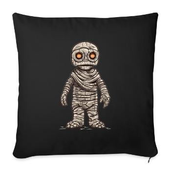 Maman Halloween Monstre Horreur Zombie - Housse de coussin décorative 45 x 45 cm - noir - Devant