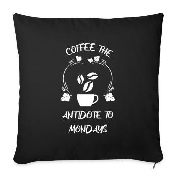 Café Espresso Café - Housse de coussin décorative 45 x 45 cm - noir - Devant