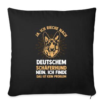 Hund Hundebesitzer Hund Deutsche Schäferhunde Gesc - Sofakissenbezug 45 x 45 cm - Schwarz - Vorne
