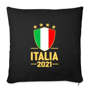 Italy Shirt ITALIA 2021 Football Fan (2020) - Sofa pillowcase 17,3'' x 17,3'' (45 x 45 cm) - black - Front