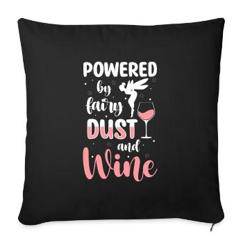 Fairy conjure up mythical creatures unicorn - Sofa pillowcase 17,3'' x 17,3'' (45 x 45 cm) - black - Front