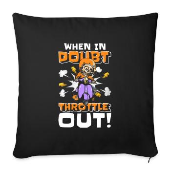 Retro Cartoon Character Cartoon Illustration - Sofa pillowcase 17,3'' x 17,3'' (45 x 45 cm) - black - Front