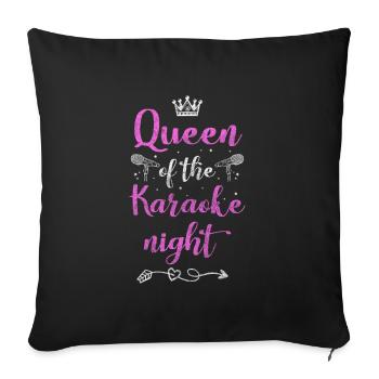 Singing Passion Voice Band - Housse de coussin décorative 45 x 45 cm - noir - Devant