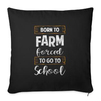 Harvest Agriculture Harvest Time Vegetables - Sofa pillowcase 17,3'' x 17,3'' (45 x 45 cm) - black - Front
