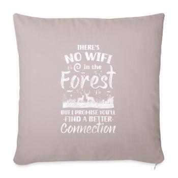 Trees Mountain Recreation Forester - Sofa pillowcase 17,3'' x 17,3'' (45 x 45 cm) - light taupe - Front
