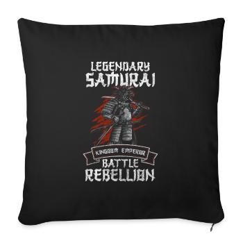 Japan Honor Ninja - Sofa pillowcase 17,3'' x 17,3'' (45 x 45 cm) - black - Front