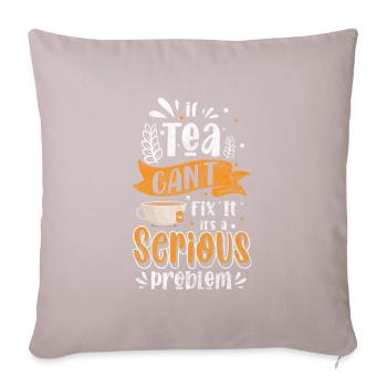 Tea Lover Recreation Teapot - Sofa pillowcase 17,3'' x 17,3'' (45 x 45 cm) - light taupe - Front