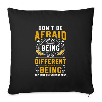 Différents styles de fierté - Housse de coussin décorative 45 x 45 cm - noir - Devant