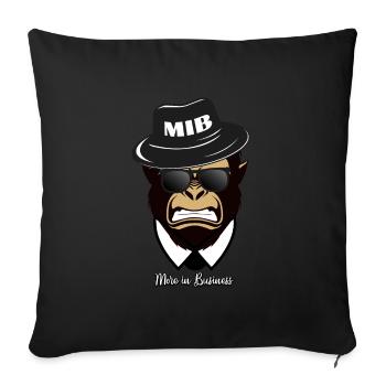 Gorilla, More in Business - Sofakissenbezug 45 x 45 cm - Schwarz - Vorne