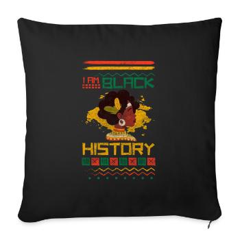 Safari Serengeti Adventure Tour - Housse de coussin décorative 45 x 45 cm - noir - Devant
