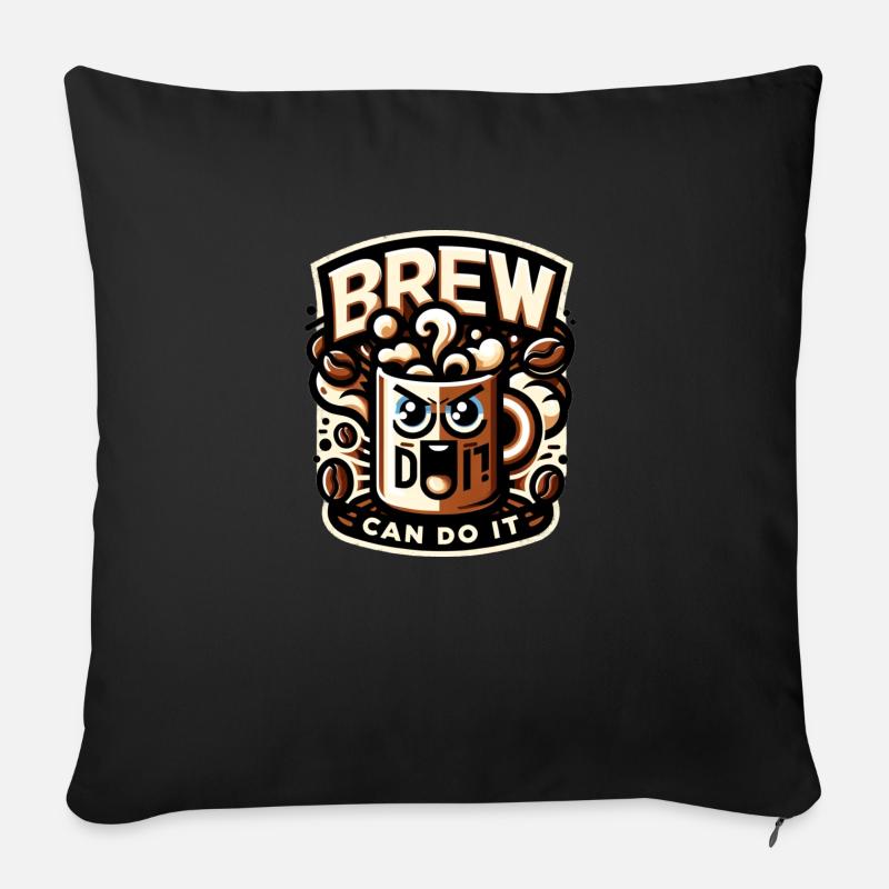 Brew Can Do It - Sofakissenbezug 45 x 45 cm - Schwarz