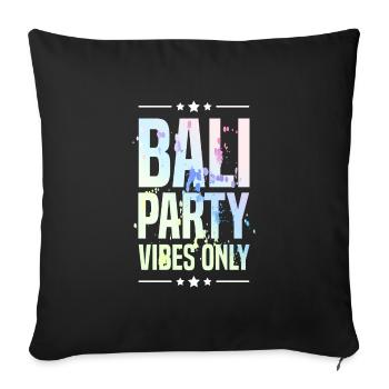 Ambiance de fête à Bali - Housse de coussin décorative 45 x 45 cm - noir - Devant