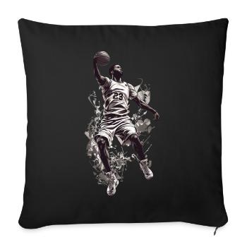 Basketball Dunk Aesthetic Streetwear Design - Sofa pillowcase 17,3'' x 17,3'' (45 x 45 cm) - black - Front