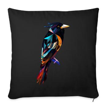 Pie - Housse de coussin décorative 45 x 45 cm - noir - Devant