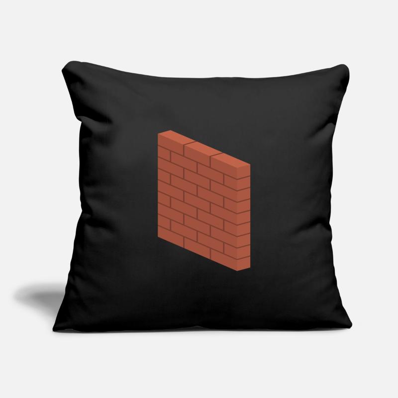 Brick Wall - Construction Masonry Building Mason Sofa pillowcase 17,3'' x 17,3'' (45 x 45 cm)