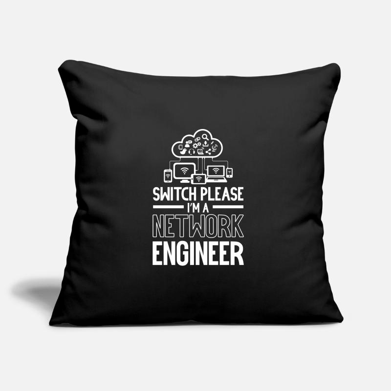 Switch Please I'm A Network Engineer IT Tech Sofa pillowcase 17,3'' x 17,3'' (45 x 45 cm)