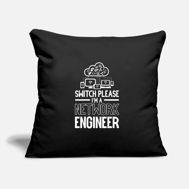 Switch Please I'm A Network Engineer IT Tech Sofa pillowcase 17,3'' x 17,3'' (45 x 45 cm)