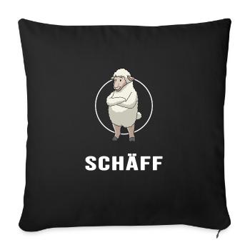 Chef (Schäff) Teamleiter Boss Führungskraft CEO - Sofakissenbezug 45 x 45 cm - Schwarz - Vorne