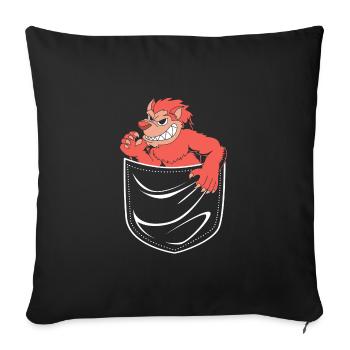 Werewolf - Sofa pillowcase 17,3'' x 17,3'' (45 x 45 cm) - black - Front