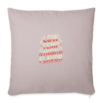 Low Temp Great Flavor Meat Smoking - Sofa pillowcase 17,3'' x 17,3'' (45 x 45 cm) - light taupe - Front