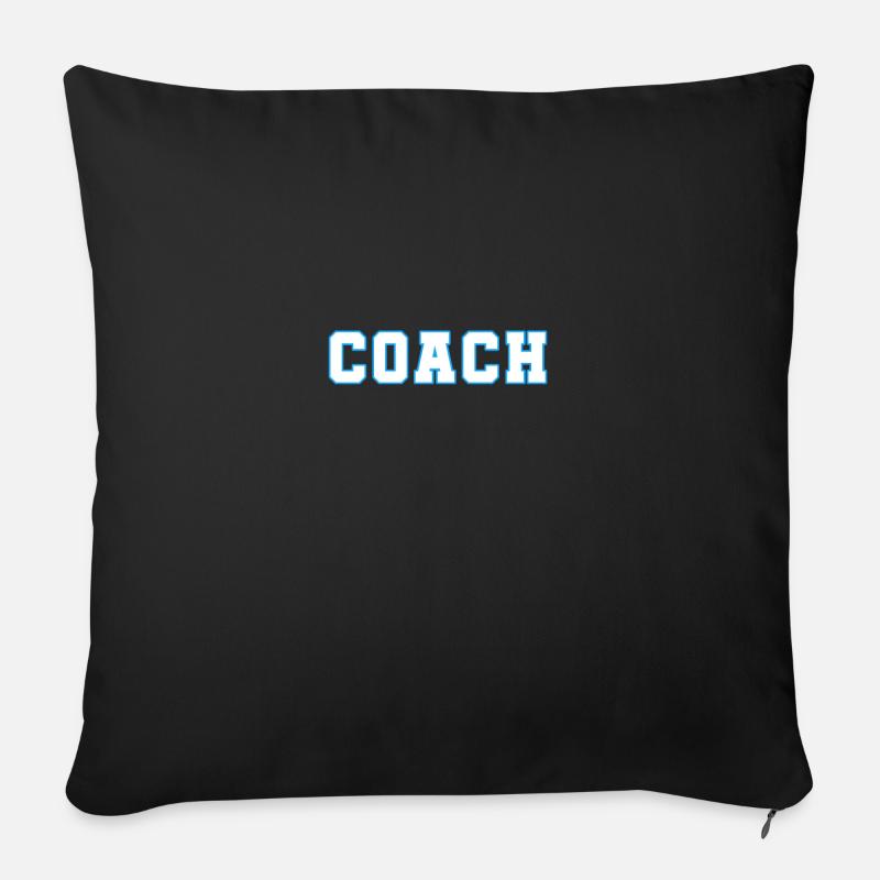 Coach - Sofakissenbezug 45 x 45 cm - Schwarz
