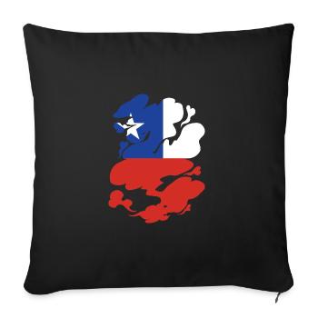 Chile Flag South America Chilean Flag Vintage - Sofa pillowcase 17,3'' x 17,3'' (45 x 45 cm) - black - Front